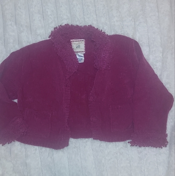 cornelloki Other - Purple Kids Cardigan Sweater With Fringe